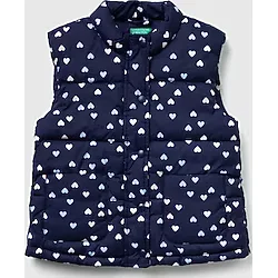 United Colors Of Benetton Kız Bebek 2V3ygj00o-25K Desenli Yelek Lacivert