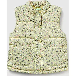 United Colors Of Benetton Kız Bebek 2V3ygj00o-25K Desenli Yelek Sarı