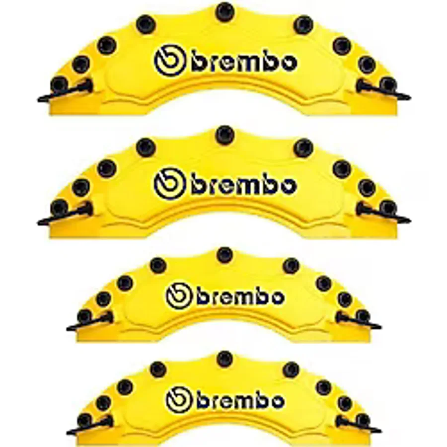 Üniversal Brembo Sarı Kaliper Kapağı 4 Parça Ön Arka Set
