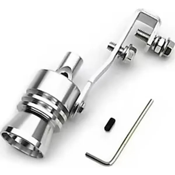 Üniversal Egzoz Islık Aparatı Egzoz Ucu Turbo Sesi Large 29 Mm Krom