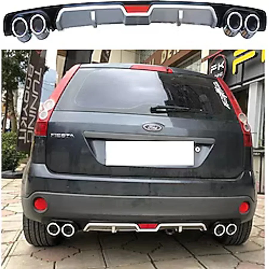 Universal Ford Fiesta Difüzör Arka Tampon Eki 4 Egzoz Çıkışlı