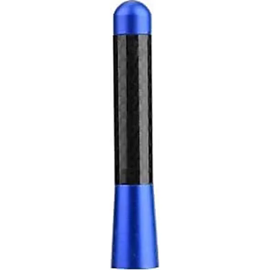 Universal Mavi Karbon Fiber Oto Çubuk Radyo Anteni 12 Cm