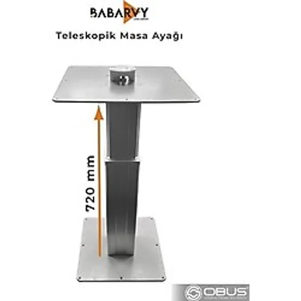 Universal OBUS KARAVAN MASA AYAĞI TELESKOBİK MASA AYAĞI 720MM BABARVY - Standart