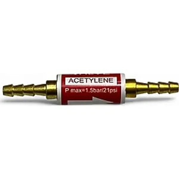 Universal Oksijen Alev Geri Tepme Emniyet Valfi 6-8 mm Kırmızı
