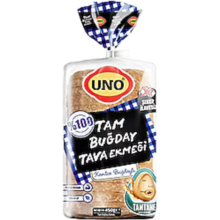 Uno Tam Buğday Ve Kavılca Unlu Tava Ekmeği 450 gr