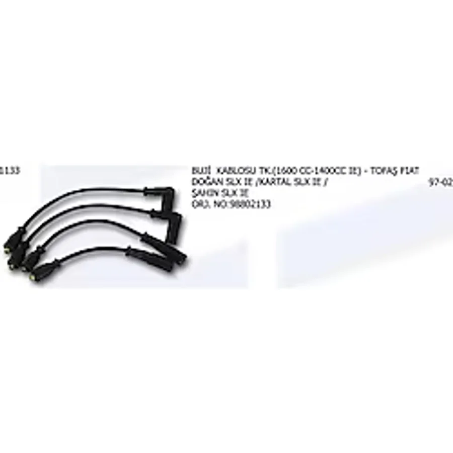 Ünüvar Buji Kablosu 98802133 Fıat Dkş Doğan Slx İe Kartal Slx İe Şahin Slx İe