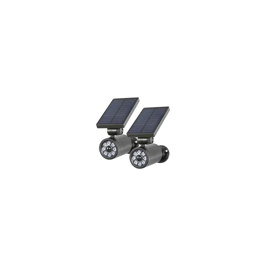 Upway Sahte Kamera Görünümlü Sensörlü Güneş Enerjili 1500 mAh 400 Lümen Led Lamba - 2 Adet