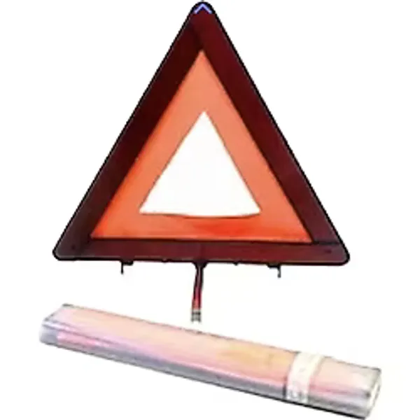 Ur073 Üçgen Reflektör Metal Ayaklı - Plastik Kutulu / Fosforlu