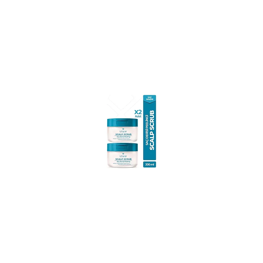 Uraw Saç Derisi Peelingi Arındırıcı & Dengeleyici Hair Scrub 200 ml 2'li Set