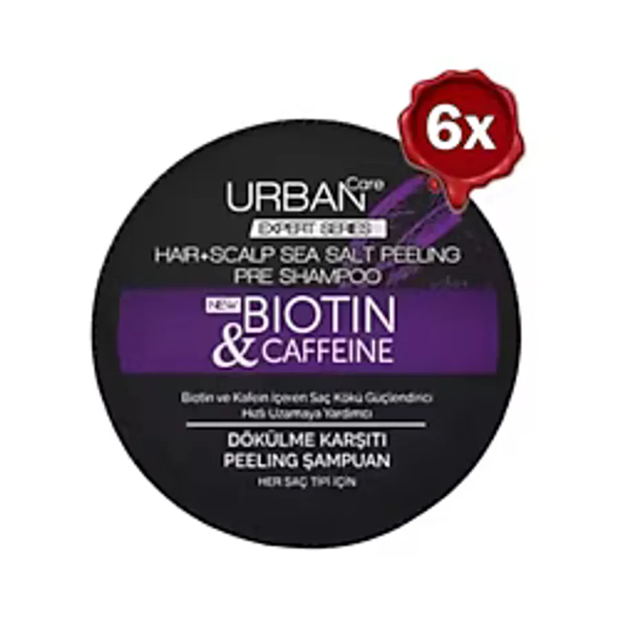 Urban Care Biotin & Caffeine 200 ml 6 Adet Peeling Şampuan
