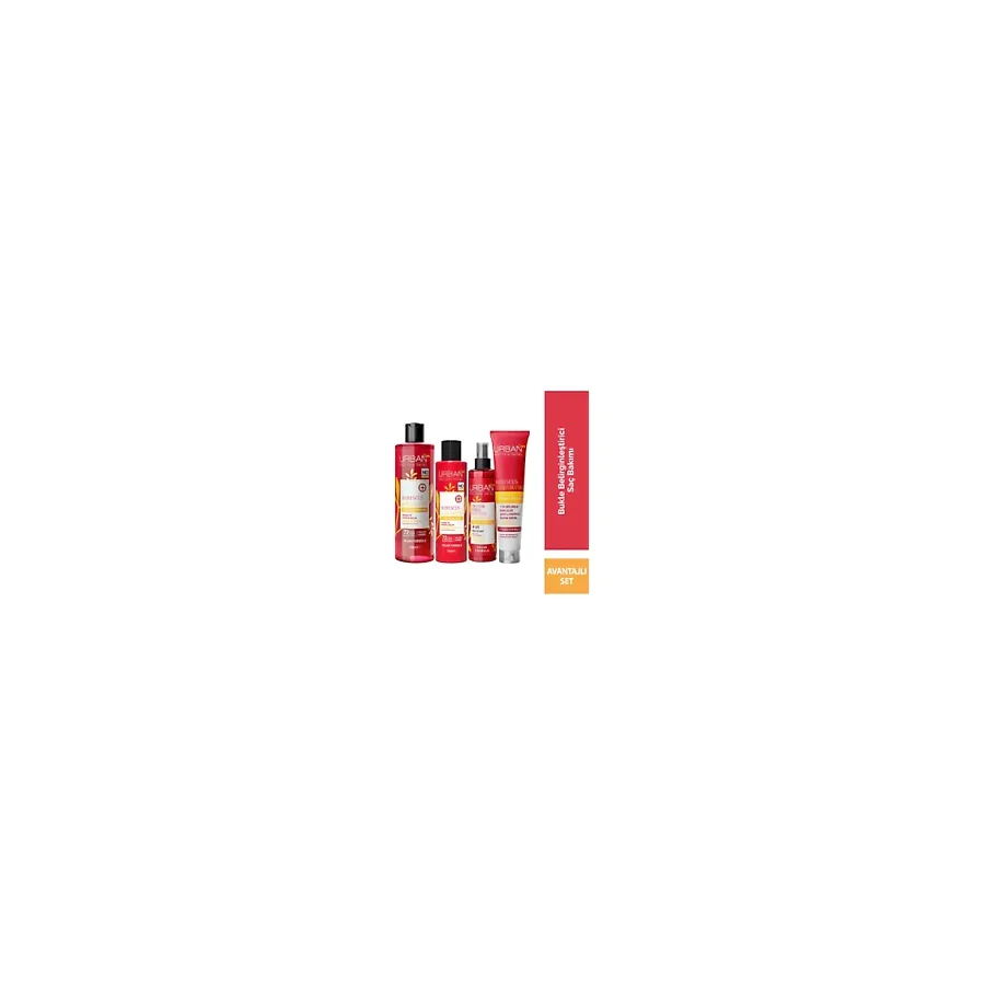 Urban Care Twisted Curls Hibiscus Shea Butter Saç Bakım Seti 4 lü