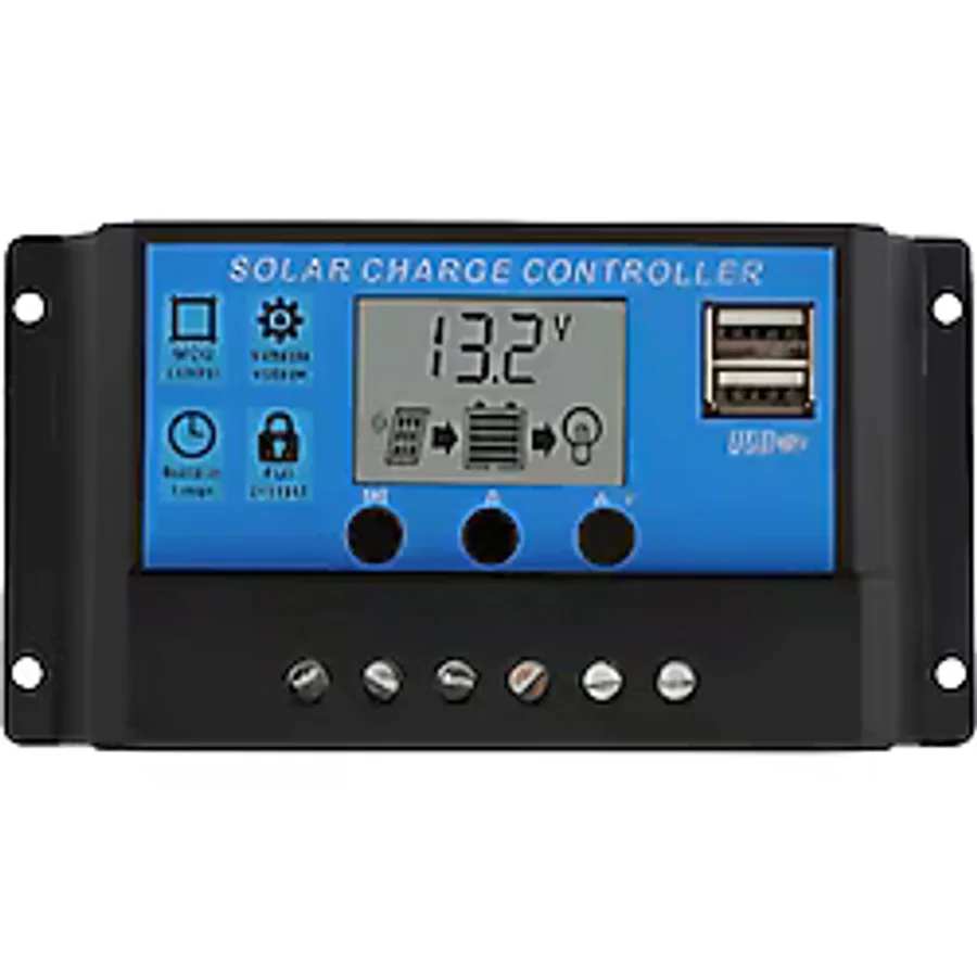 URETECH 30 A Amper Solar Şarj Kontrol Uyumlu Cihazı Regülatörü 30ah 12v/24v