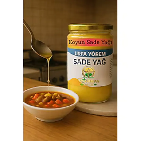 URFA YÖREM KOYUN SADE YAĞ (GHEE) SARI YAĞTEREYAĞI LAKTOZSUZ KAZEİNSİZ DOĞAL YAĞ SADEYAG SARI YAG TEREYAGI 1 KĞ - 1,1 kg