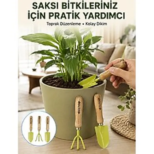 Urfakent Çiçek Bakımı İçin Bahçe El Aletleri Seti