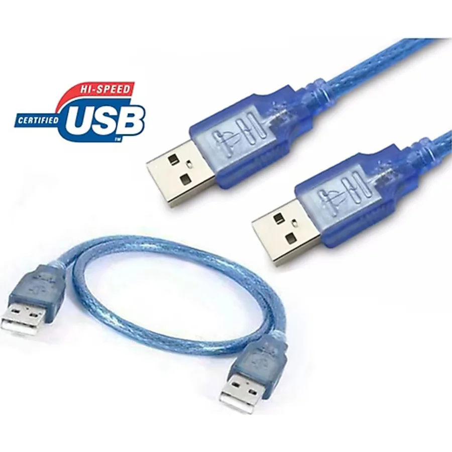 USB Erkek Erkek Kısa USB Kablo İki Ucu Erkek Usb Kablo Uzatma