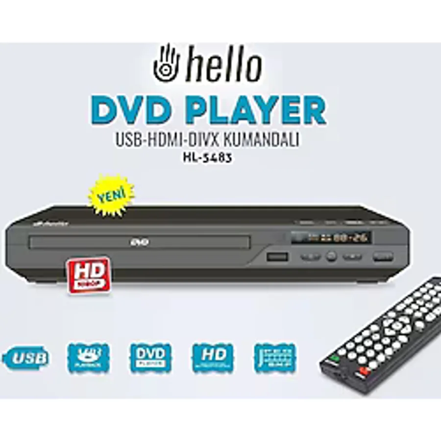 Usb-Hdmı Kumandalı Hd Dvd/dıvx Player