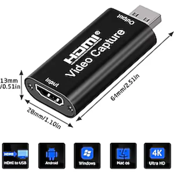 Usb Hdmi Video Capture Kart Hdmi Çevirici Dönüştürücü Ps4 Xbox (533635992)