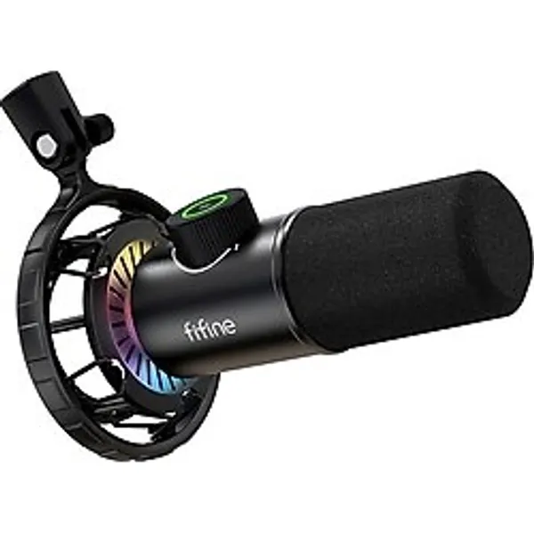 USB Oyun Mikrofonu, PC İçin Rgb Dinamik Mikrofonlar, Sessiz Düğmeli, Tak ve Çalıştır Kardioid Mikrofon, 16BIT/48KHZ ve 3,5 mm Kulaklık Jakı, Podcast, Akış İçin - K658