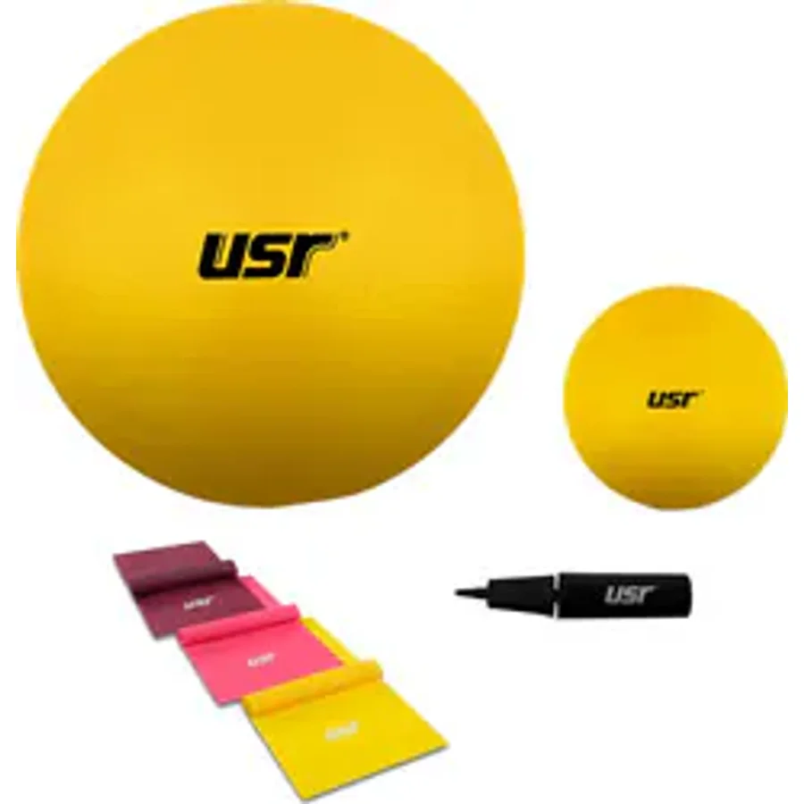 USR 20554BL 20+55 cm Pilates Topu + Pompası + 3 Lastik