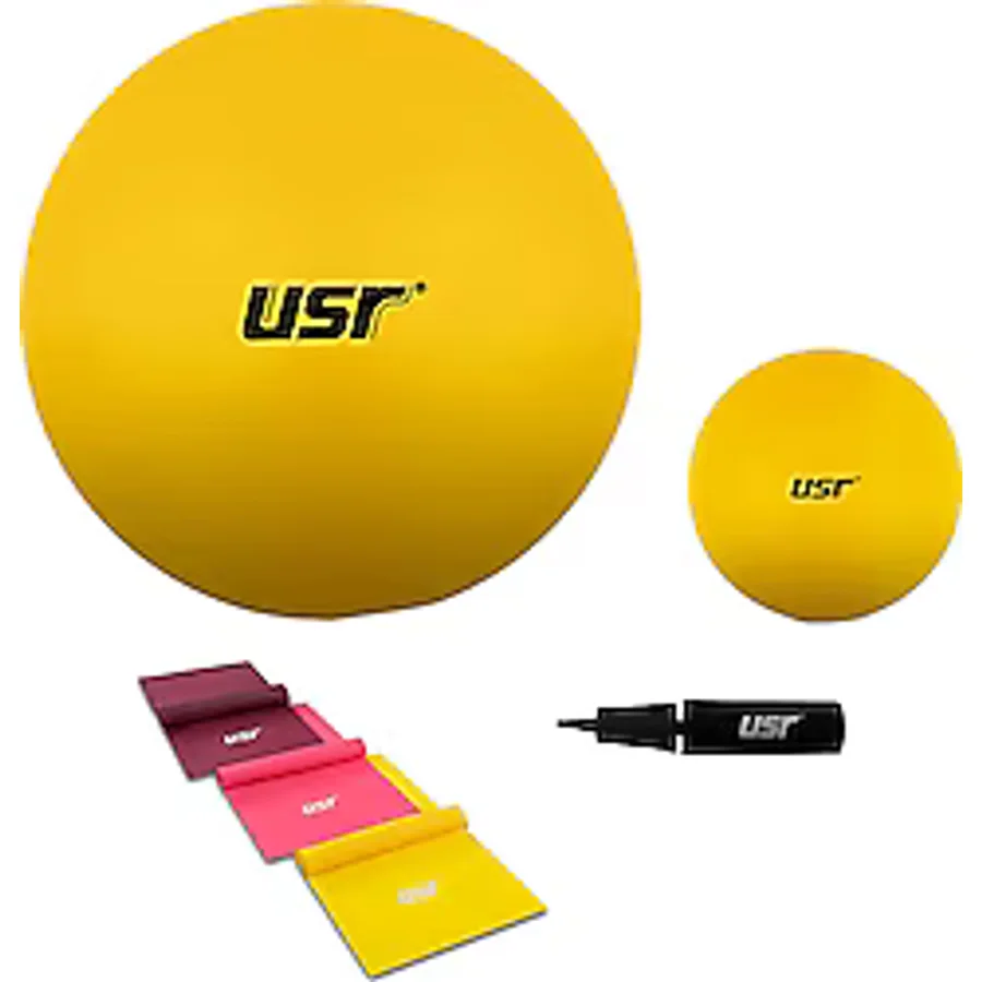 USR 25654BL 25+65 cm Pilates Topu + Pompası + 3 Lastik