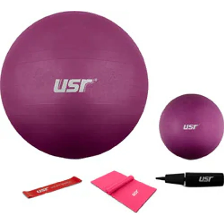 USR 652Bm 25+65 Cm Pilates Topu + Pompa + 2 Lastik