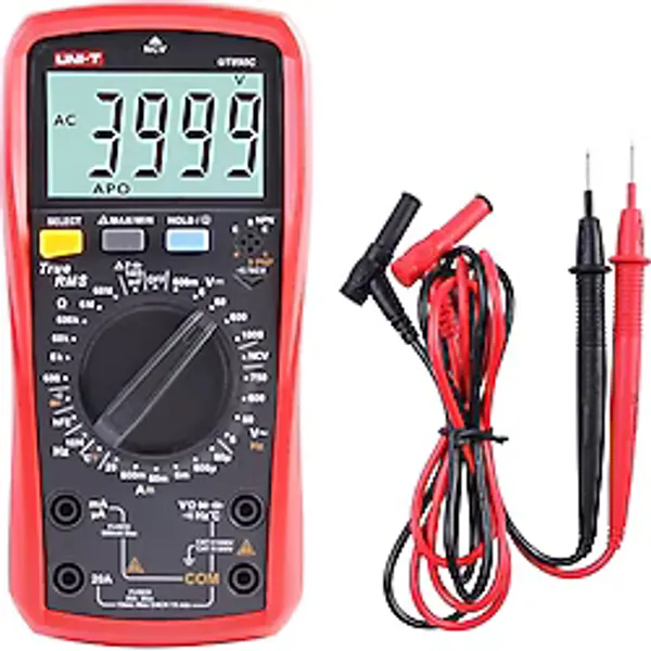 Ut890c Profesyonel Dijital Multimetre Test Cihazı Voltmetre Ampermetre Ohmmetre Rms 6000 Hesapları Işıklı Lcd İle Polimetre Kapasite Testi Ve Sıcaklık Ölçümü