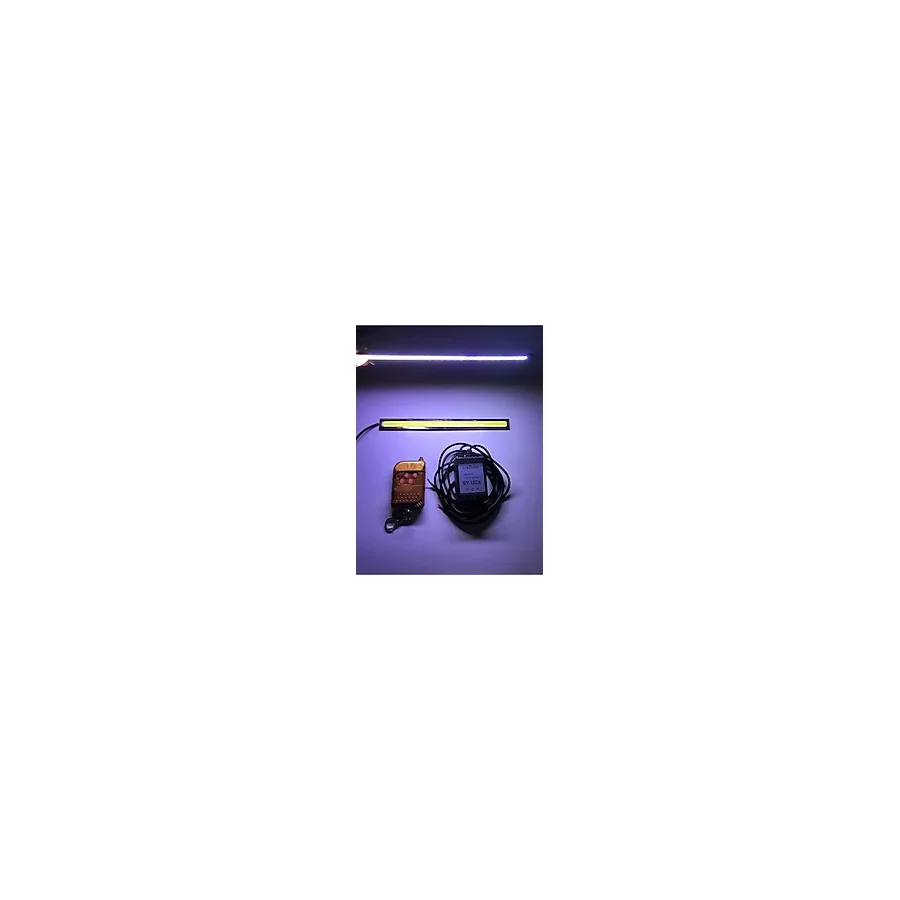 Uzaktan Kumandalı Çakarlı Gündüz Ledi-Gündüz Farı-Sis Farı 17cm 2 Adet Cob Led