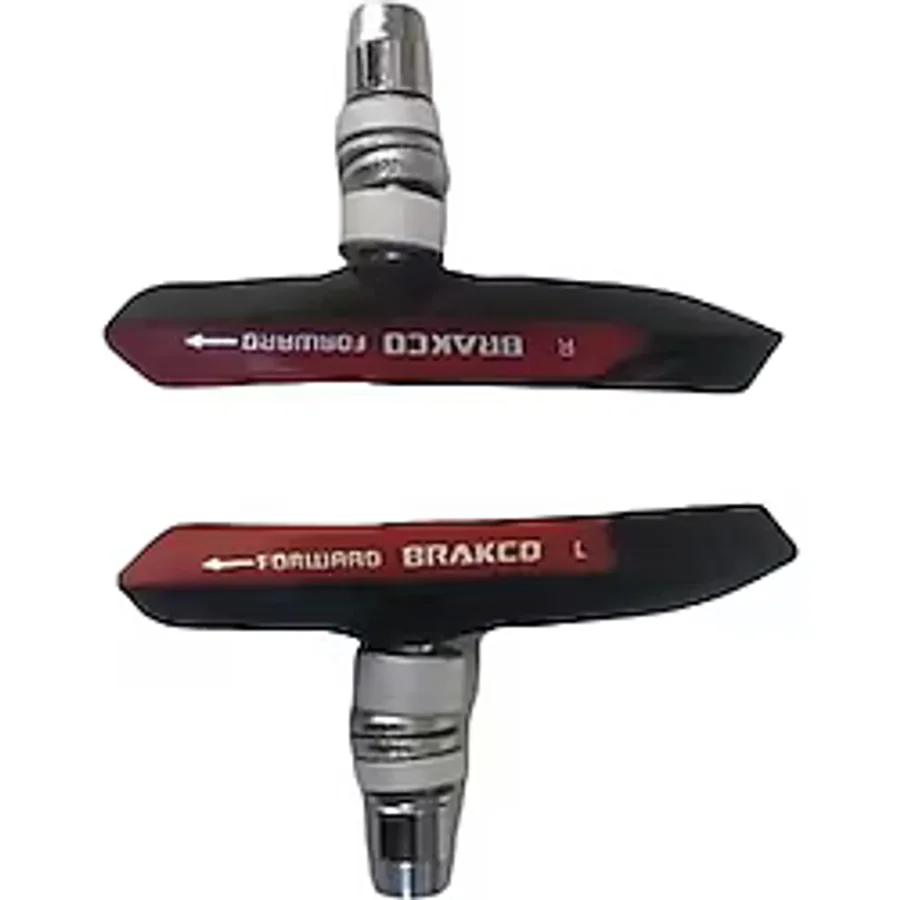 V BRAKE FREN PABUCU - 4 MEVSİM [KIRMIZI / SİYAH] BRAKCO TAIWAN