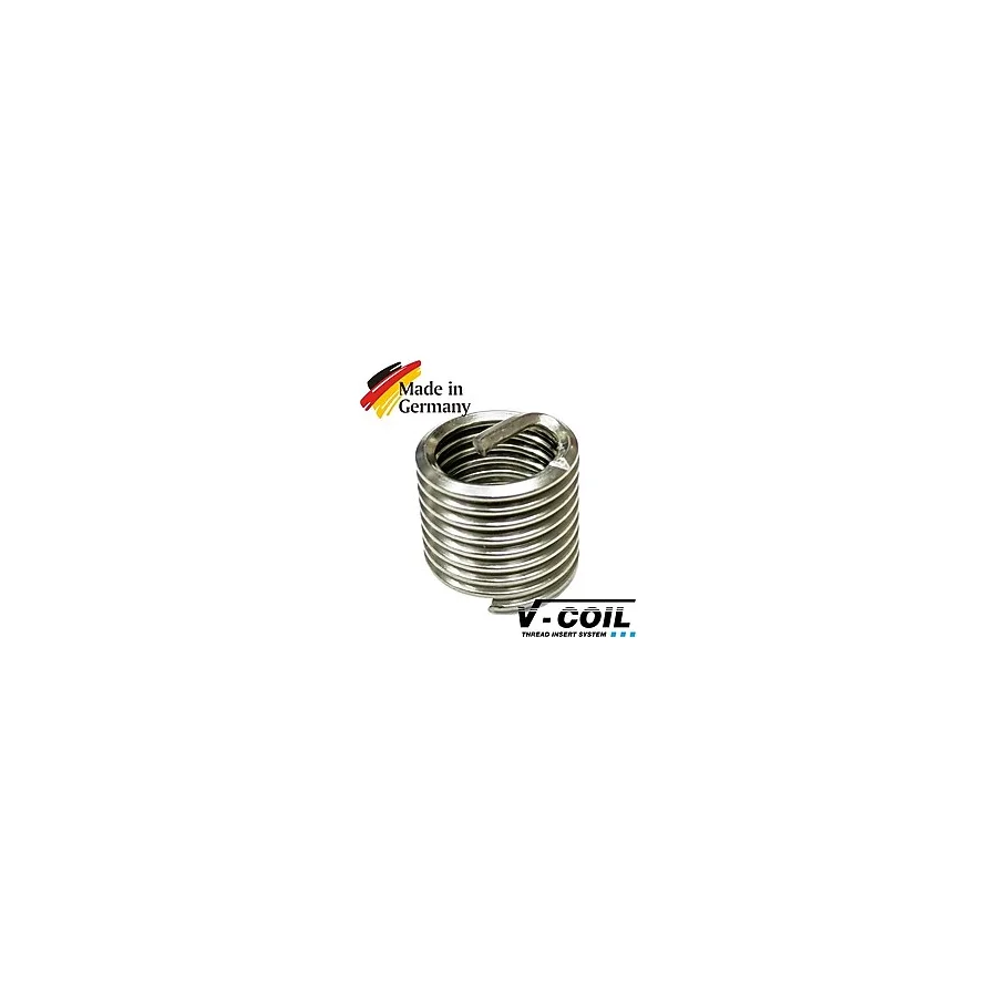 V-Coil M12x1.75 Helicoil Yay 2D (Yay Kapalı Uzunluğu 18mm) - 100 Adet