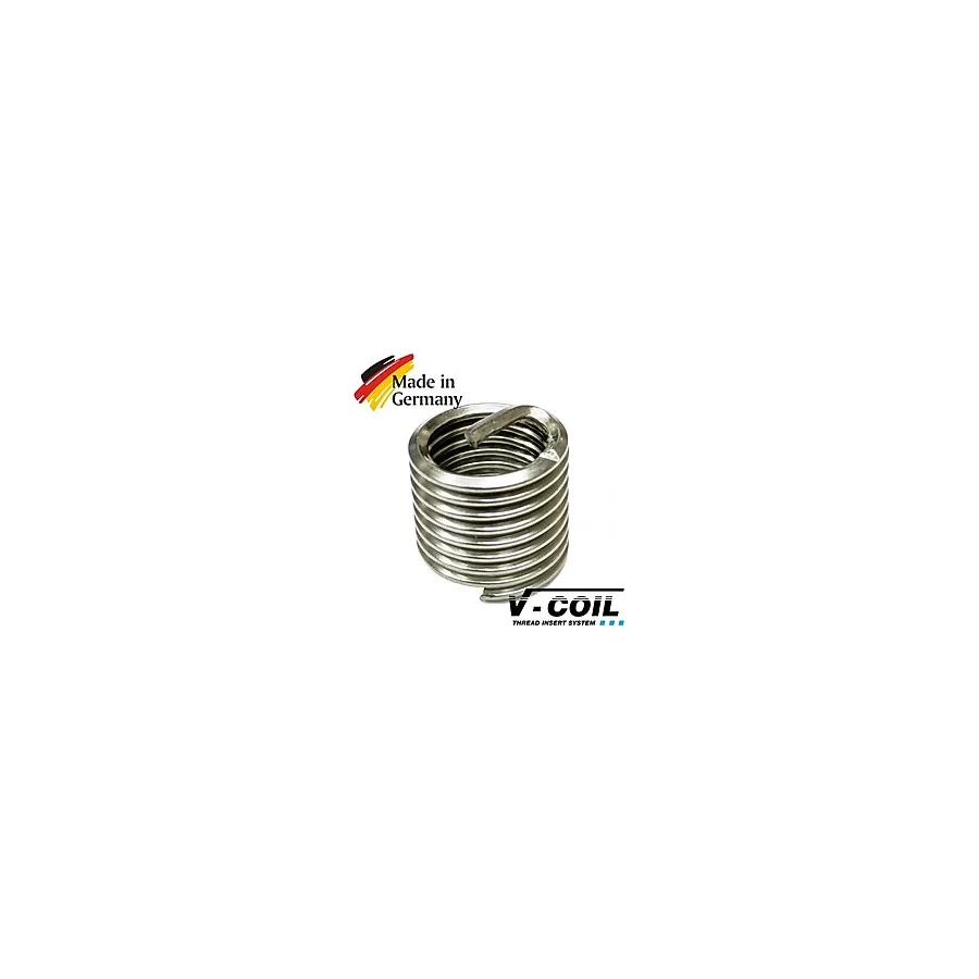 V-Coil M9x1.25 Helicoil Yay 3D (Yay Kapalı Uzunluğu 22.5mm) - 100 Adet