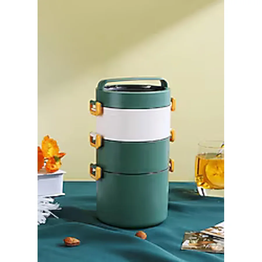 Vagonlife Bento Lunch Box 3 Katlı Büyük Boy Çelik FF545