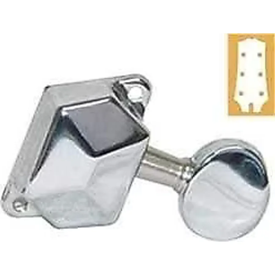 Valencia AMH3003CR Akustik Gitar Burgusu Machine Head 3+3Set Chrome Gitar Burgusu