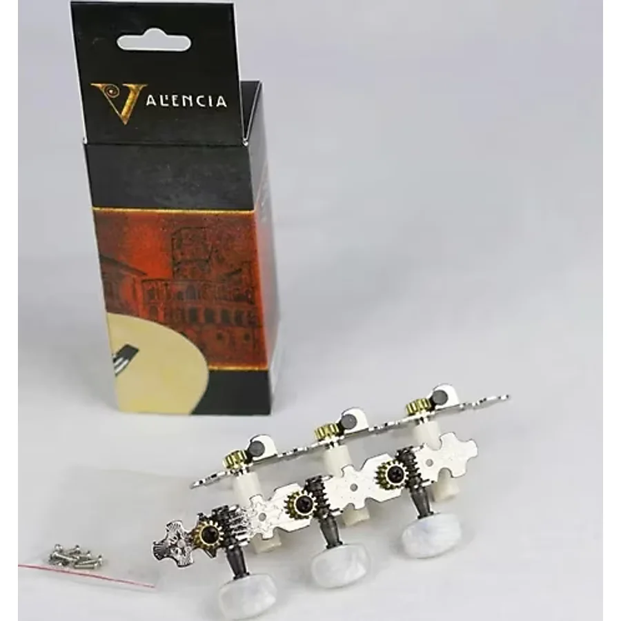 VALENCIA Vcmh0150cr Klasik Gitar Kulağı, Klasik, 3 Sağ 3 So