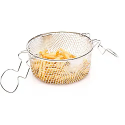 Valeon Kızartma-cips Sepeti, Fritöz Teli 20 cm Hareketli Çift Kulplu