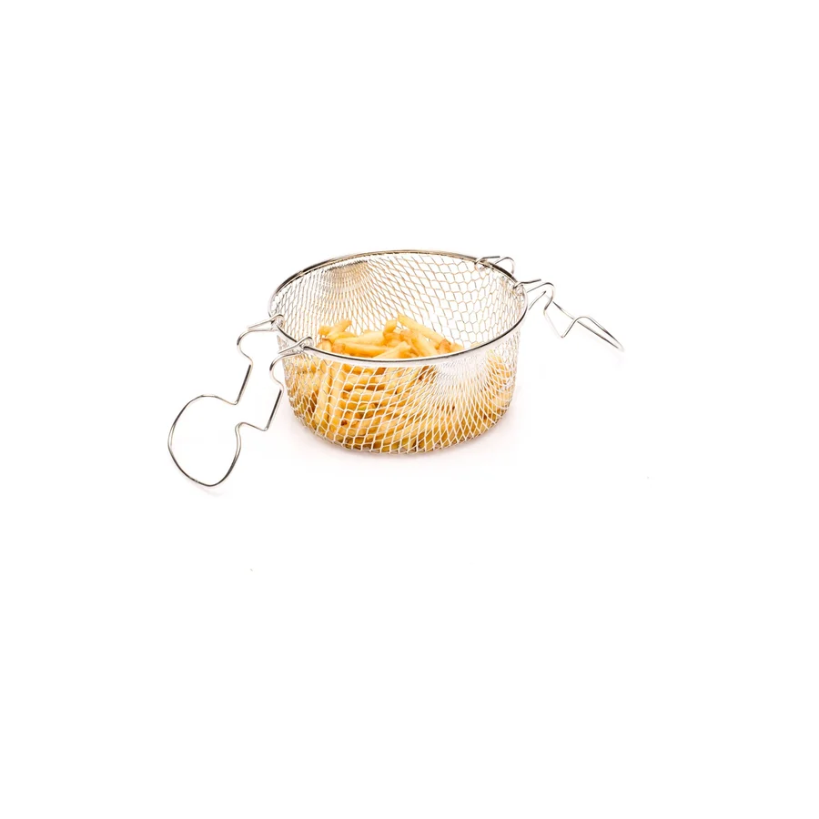 Valeon Kızartma-cips Sepeti, Fritöz Teli 20 cm Hareketli Çift Kulplu
