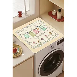 Valerine Life Çamaşır Kurutma Makinesi Matı Örtüsü 60X60cm Kaymaz Sıvı Geçirmez Silinebilir 27251006