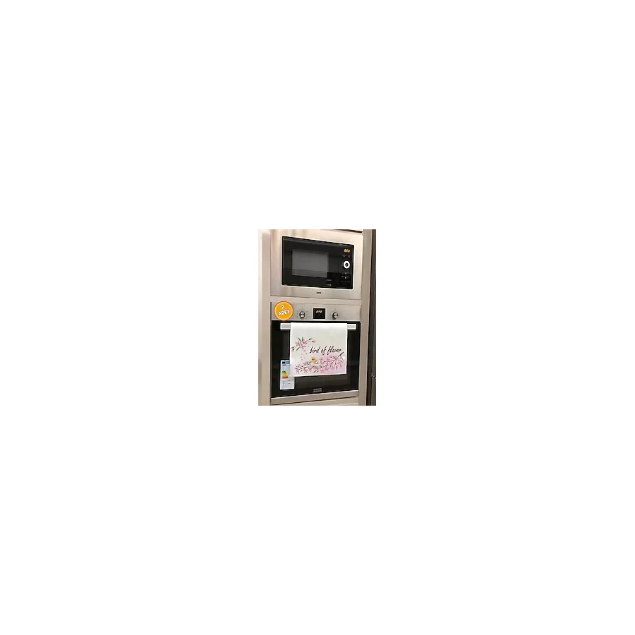 Valerine Life Lezzet Kuşu Pembe Mutfak Kurulama Fırın Beyaz El Havlusu %100 Pamuklu 35x50cm 2 Adet