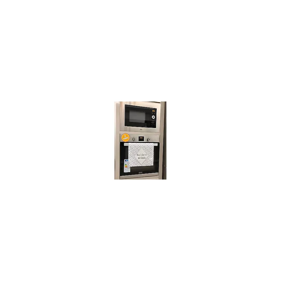 Valerine Life Mutfakta Aşk Var Mutfak Kurulama Fırın Beyaz El Havlusu %100 Pamuklu 35x50cm 2 Adet