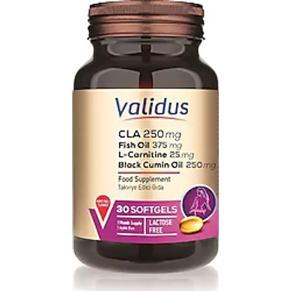 Validus Cla Omega-3 Nigella Sativa Green Tea Probiotic 30 Softgel