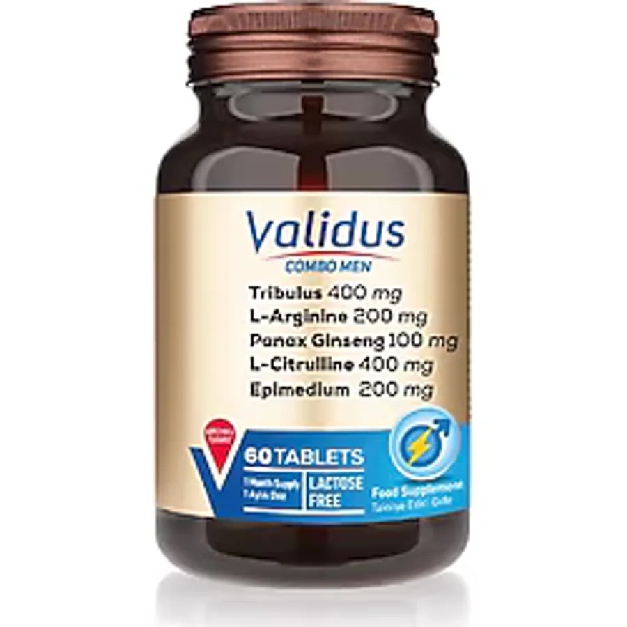 Validus Combo-Men Tribulus 400 Mg + L-Arginine 200 Mg + Maca 100 Mg 60 Tablet