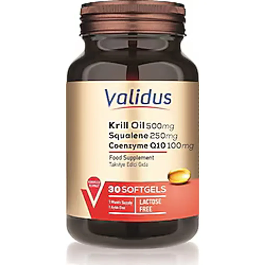 Validus Krill Oil 500 mg + Squalene 250 mg 30 Softgel