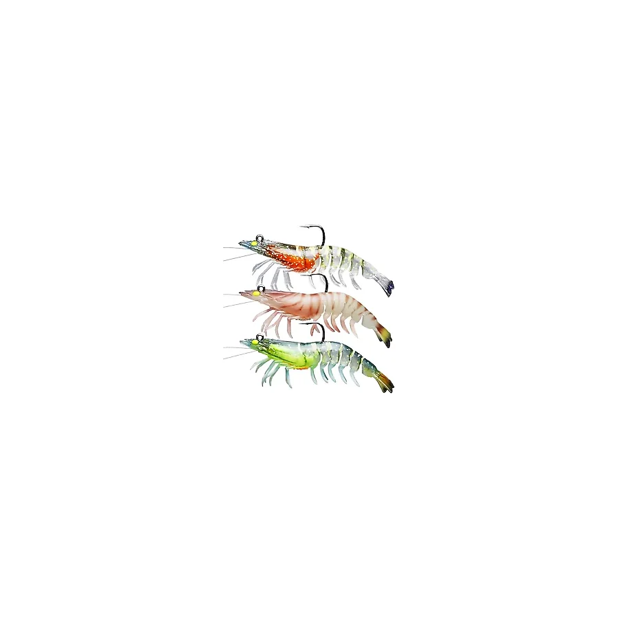Valkyrie 3 Adet Silikon Karides Balık Yemi 9cm 11.5gr Gerçekçi Levrek Katili Yem LRF Spin