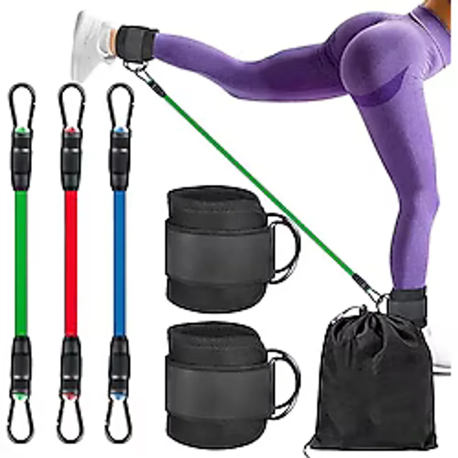 Valkyrie 6 Parça Baldır Kalça Bacak Direnç Tansiyon Lastiği Pilates Yoga Destekleyici Egzersiz Seti
