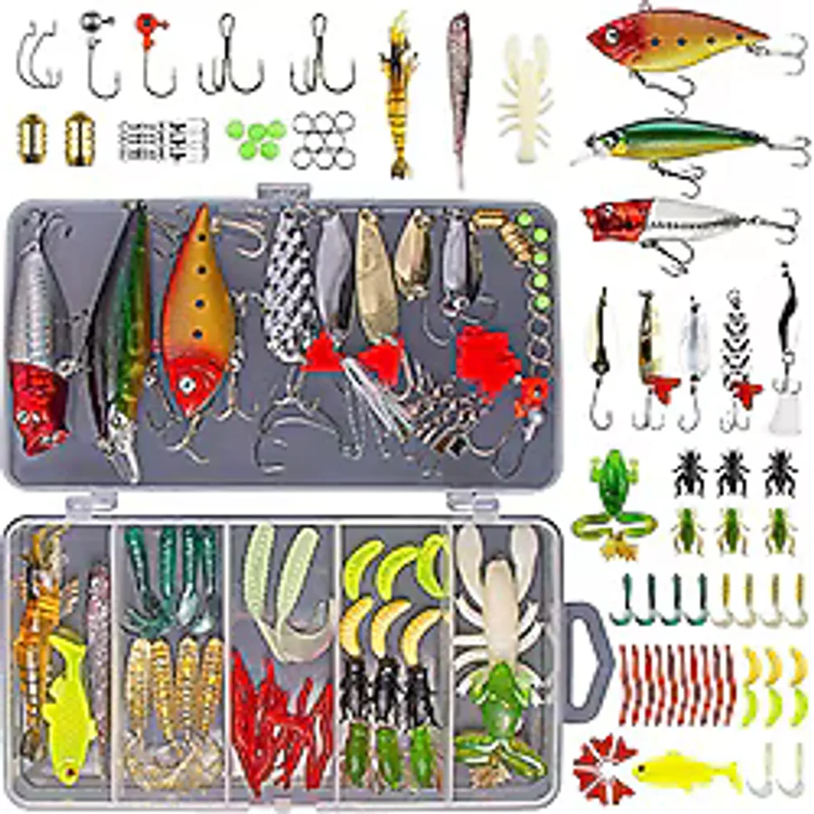 Valkyrie 78 Parça Rapala Jig Sahte Olta Yem ve Aksesuar Seti Tatlı ve Tuzlu Su Uyumlu