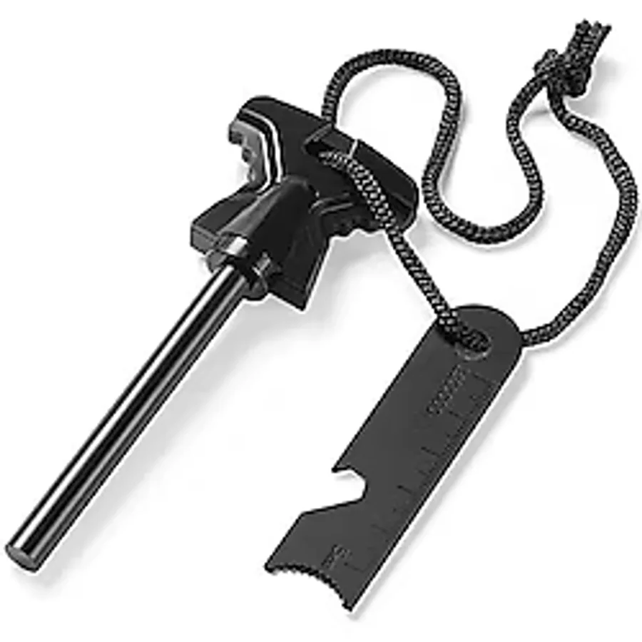 Valkyrie 8mm 8.5cm Magnezyum Ateş Başlatıcı Bar - %100 Katkısız Alüminyum İçermez Fire Starter