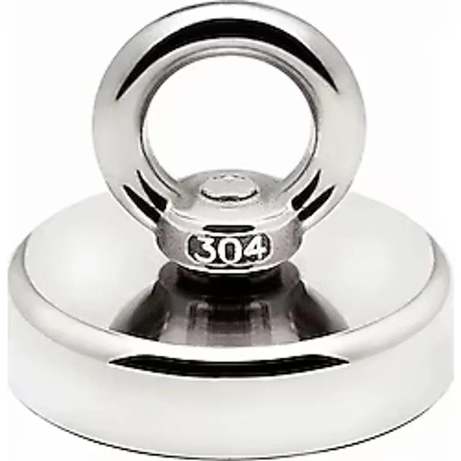 Valkyrie D48 Güçlü Neodyum Mıknatıs 48mm 75kg Askılı Fishing Salvage Magnet