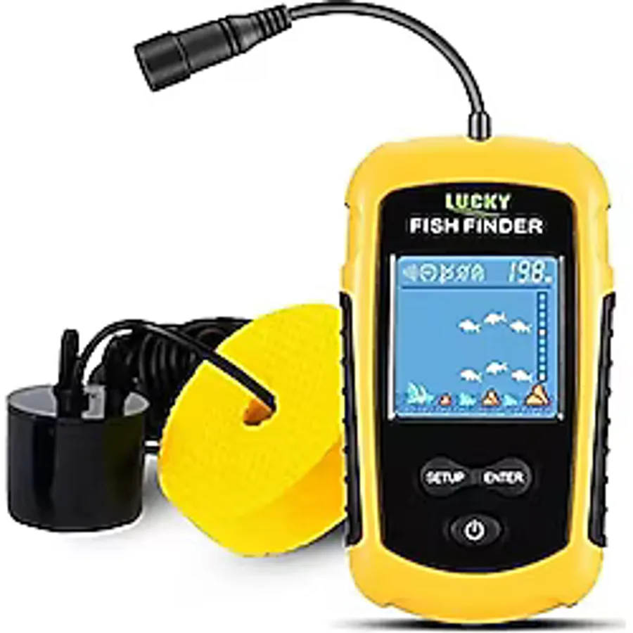 Valkyrie LCD Renkli Ekran Taşınabilir Kablolu 100 M'lik Aralığı Sonar Yankı Iskandil Balık Bulucu