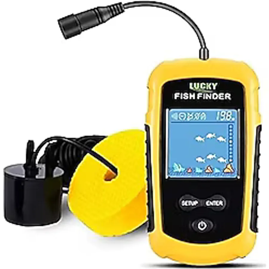 Valkyrie LCD Renkli Ekran Taşınabilir Kablolu 100 M'lik Aralığı Sonar Yankı Iskandil Balık Bulucu