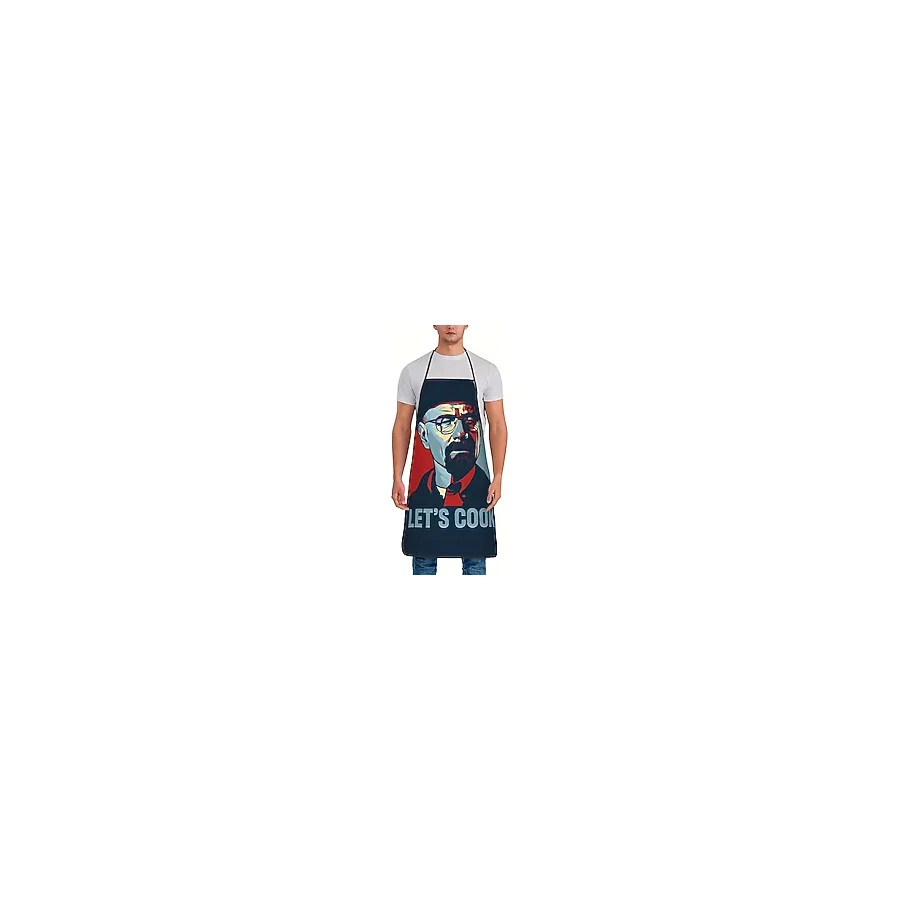 Valkyrie Let's Cook Baskılı Komik Mutfak Önlüğü Unisex Ayarlanabilir Askılı Walter White
