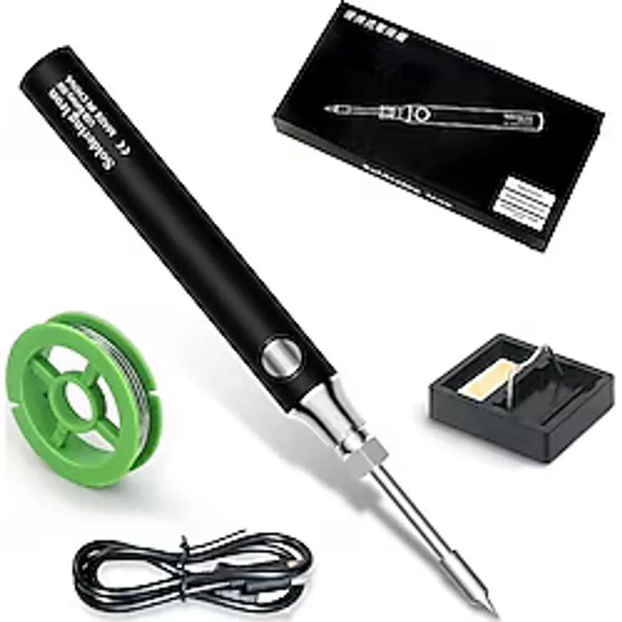 Valkyrie Şarjlı Kablosuz Lehim Makinası - 5 Saniyede Isınma - 30 Dakika Kullanım - USB Type-C Şarj - 3 Farklı Isı Modu - 450 Derece